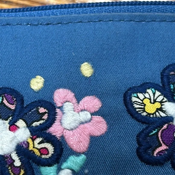 Vera Bradley + Disney Sensational Six ID zipper pouch w/Mickey shaped key ring. - Picture 4 of 11